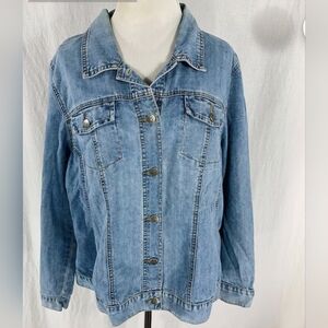 Vintage Venezia Size 26/28 Blue Denim Jacket